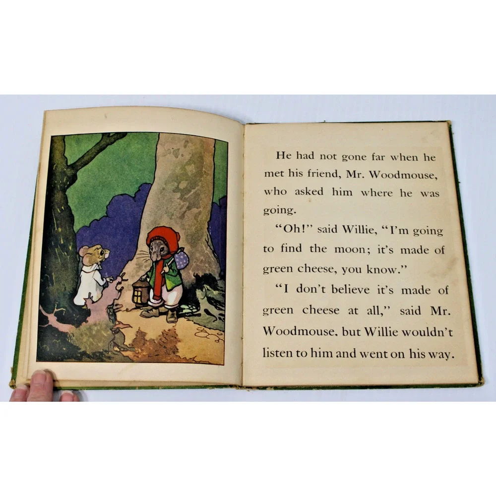 1927 Antique Children's book- Willie Mouse: Story of a Little Animal- Alma Tabor